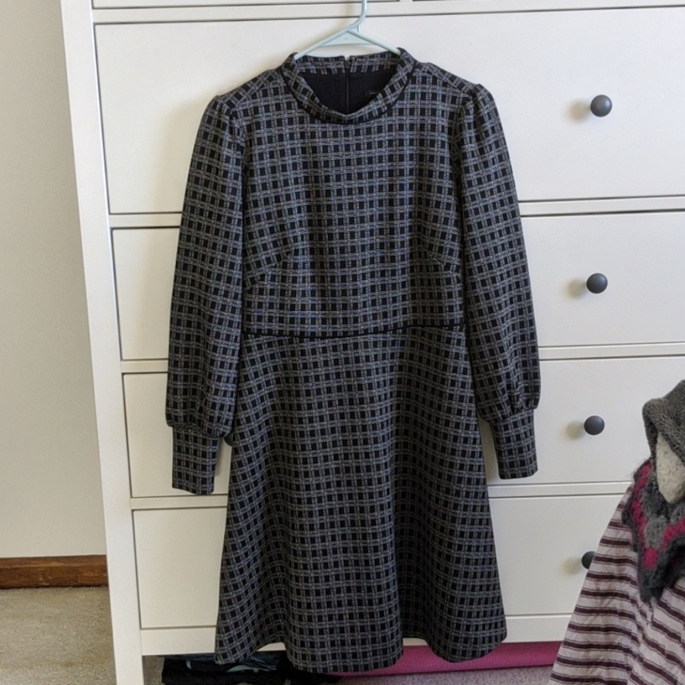 Ann Taylor windowpane dress